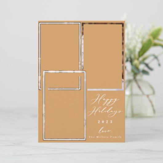 Weihnachten Funny Pet Happy Urlaub 3 Foto Urlaub (Stehend Vorderseite)