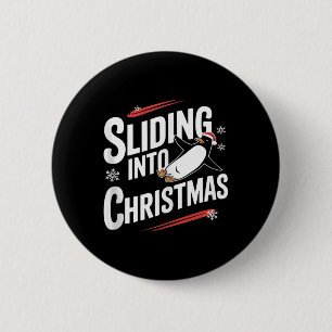 Weihnachten - Funny Pinguin Weihnachten Button