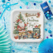 Weihnachten für Angelfreunde Pappteller (Party)