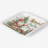 Weihnachten für Angelfreunde Pappteller (Gewinkelt)