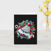 Weihnachten für Badminton Liebhaber, Weihnachten Karte (Gelbe Blume)