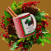 Weihnachten für Black Scottie Kaffeetasse