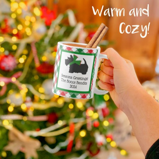 Weihnachten für Black Scottie Kaffeetasse