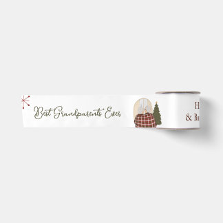 Weihnachten für die besten Großeltern nach Maß Satinband