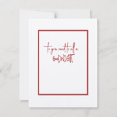 Weihnachten für die Finger-Weihnachtsmannmütze Mitteilungskarte (Rückseite)