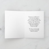 Weihnachten für ein Ende und seine Ehefrau Karte (Innenseite)