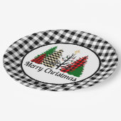 Weihnachten für ein Land Pappteller (Schrägansicht)