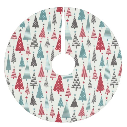 Weihnachten für ein Land Polyester Weihnachtsbaumdecke (Vorderseite)