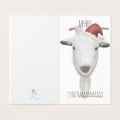 Weihnachten für eine Ziege (Außenseite Aufgefaltet)