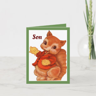 Weihnachten für einen Sohn Karte