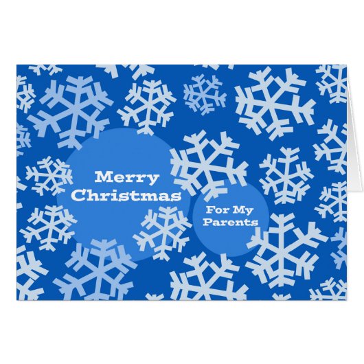 Weihnachten für Eltern, Schneeflocken-Design, Mode (Vorderseite (Horizontal))