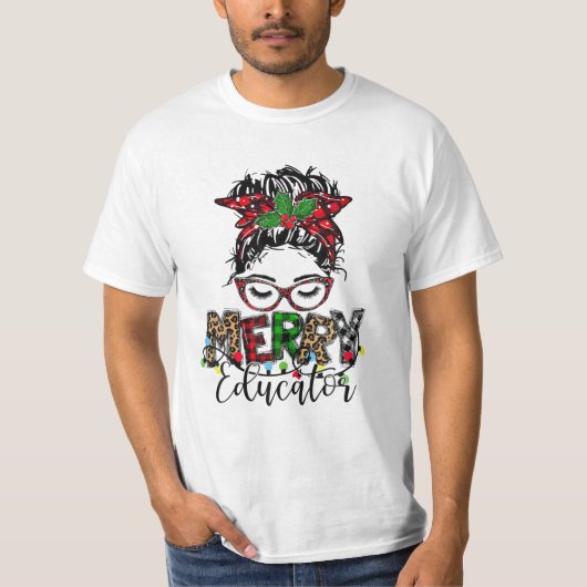 Weihnachten für Erzieher T-Shirt (Vorderseite)