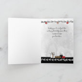 Weihnachten für Godmutter Stilvolle Dame Karte (Innenseite)