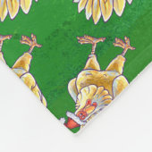 Weihnachten für Grüne Hühner Fleecedecke (Ecke)