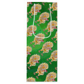 Weihnachten für Grüne Hühner Geschenktüte Für Weinflaschen (Vorderseite)