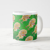 Weihnachten für Grüne Hühner Jumbo-Tasse (Vorderseite Rechts)