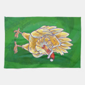 Weihnachten für Grüne Hühner Küchentuch (Horizontal)