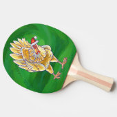 Weihnachten für Grüne Hühner Tischtennis Schläger (Seitenansicht)