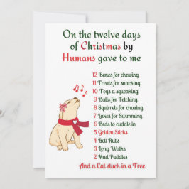 Weihnachten für Hunde, Hundeschlittenkarte