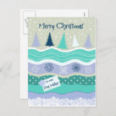 Weihnachten für Hunde Walker Snowflakes Scrapbooki (Vorne/Hinten)