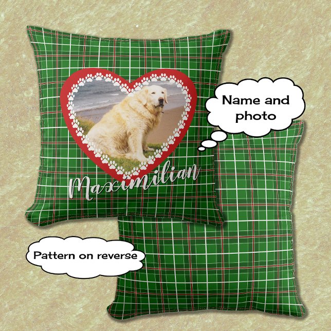 Weihnachten für Ihr Foto rot grün Kissen (Von Creator hochgeladen)