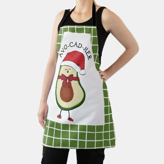 Weihnachten für ihr grünes Avocado Schürze (InSitu)