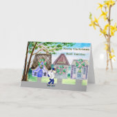 Weihnachten für Ihren Mail Carrier Southern Style Karte (Gelbe Blume)