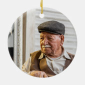 Weihnachten für immer im Herzen Papa Keramik Ornament (Hinten)