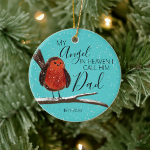 Weihnachten für immer in unserem Herzen Papa Keramik Ornament