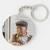 Weihnachten für immer in unserem Herzen Papa Schlüsselanhänger (Rückseite)