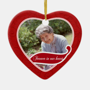 Weihnachten für immer in unseren Herzen Keramik Ornament