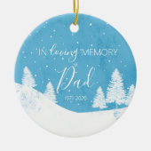 Weihnachten für immer in unseren Herzen verloren Keramik Ornament (Vorne)