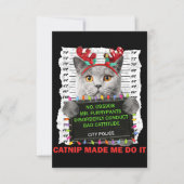 Weihnachten für Katzen Mama Katze Vater Katze Lieb Dankeskarte (Vorderseite)