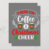 Weihnachten für Männer Frauen ich laufe auf Kaffee Einladung (Vorne/Hinten)