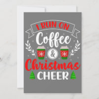 Weihnachten für Männer Frauen ich laufe auf Kaffee