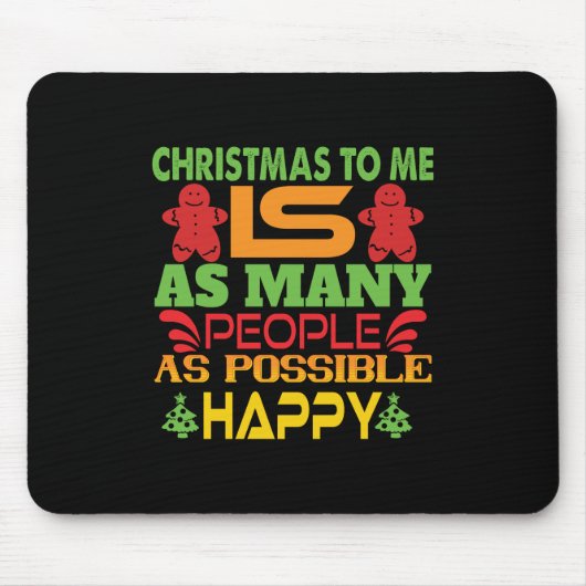 Weihnachten für mich mousepad (Vorne)