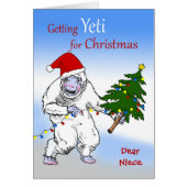 Weihnachten für Nichte, bist du noch Yeti? (Vorne)