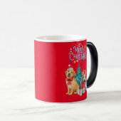 Weihnachten für niedliche Hunde Verwandlungstasse (VorderseiteRechts)