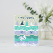 Weihnachten für Postfördermaschinen-Schneeflocken (Stehend Vorderseite)