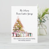 Weihnachten für Unternehmen oder Geschäfte (Stehend Vorderseite)