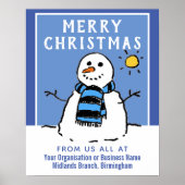 Weihnachten für Unternehmen, Unternehmen oder Orga Poster (Vorne)