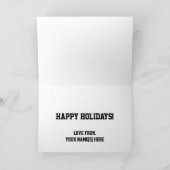 Weihnachten, Fußball-Schiedsrichtermünzen Feiertagskarte (Innenseite)