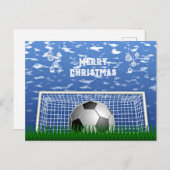 Weihnachten - Fußball und Netz, Postkarte (Vorne/Hinten)