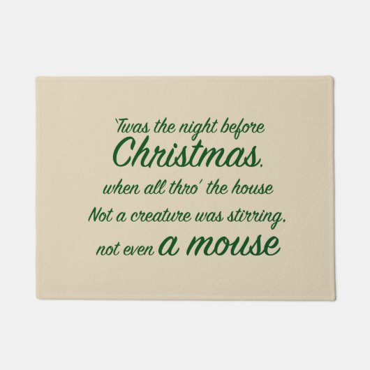 Weihnachten Fußmatte (Vorderseite)