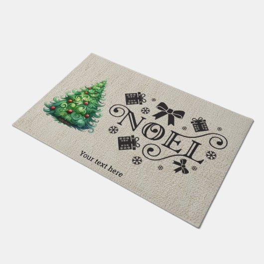 Weihnachten Fußmatte (Schrägansicht)