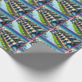 Weihnachten Fütternd seine Kühe Geschenkpapier (Ecke)