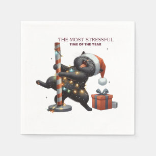 Weihnachten geben die hartnäckigste Zeit des Jahre Serviette