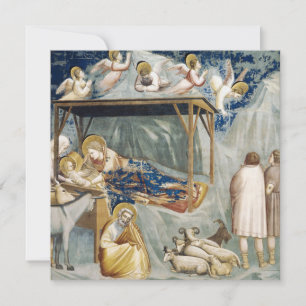 Weihnachten (Geburt Jesu Christi) (von Giotto) Karte
