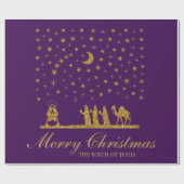 Weihnachten, Geburt Jesu, Drei Könige Geschenkpapier (Flach)