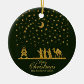 Weihnachten, Geburt Jesu, Drei Könige Keramik Ornament (Vorne)